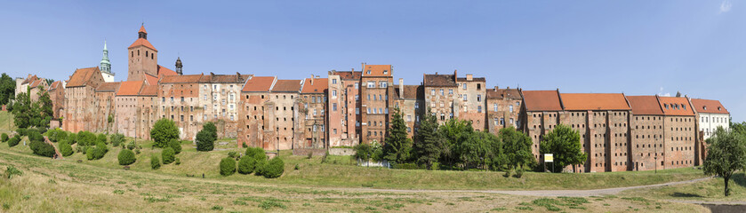 Fototapeta Grudziądz, panorama miasta obraz