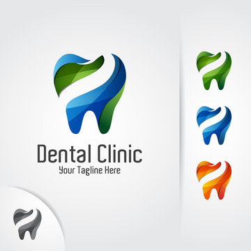 Dental logo design. Dental vector concept for dentist, dental clinic and dental care.
