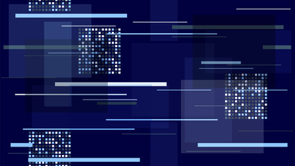 Future Technology Banner Background Car Lights Night City Lines, Stripes. High Speed Connection Internet Technology Hipster Poster. Noise, Communication, Racing Bright Car Lights Vector Background.