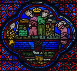 Vitraux de la cath&eacute;drale Saint-&Eacute;tienne &agrave; Bourges, Cher, France