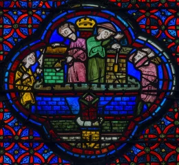 Vitraux de la cathédrale Saint-Étienne à Bourges, Cher, France