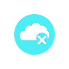 Close, cloud, wrong icon