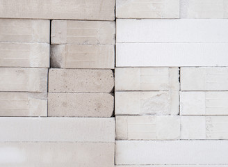 White Aerated Concrete Blocks for house building