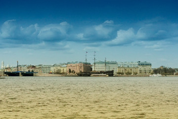 Fototapeta na wymiar Saint Petersburg - Russia cityscape from neva river