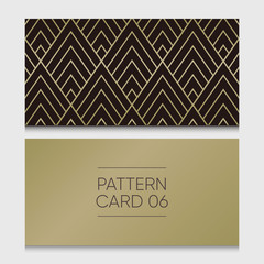 Pattern card 06. Background vector design element.