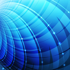 Abstract business technology colorful blue circle wave