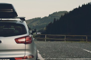 SUV with roof rack