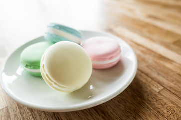 macarons on the table