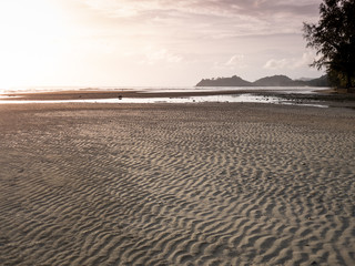 Sunset beach in Thailand.