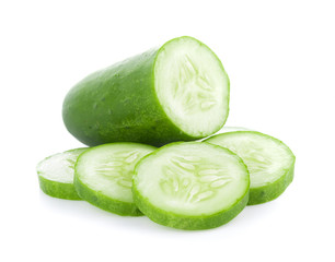 Cucumber isolated on the white background