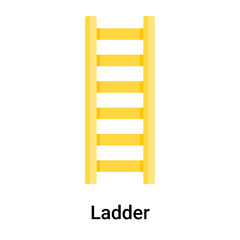 Ladder icon vector sign and symbol isolated on white background, Ladder logo concept