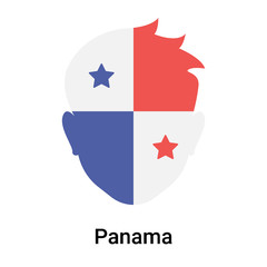 Panama icon vector sign and symbol isolated on white background, Panama logo concept