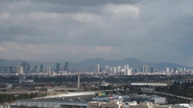 Time lapse of Ankara (Turkey) skyline.