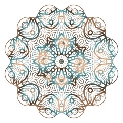 Vector mandala. Flower modern design. Vector illustration.