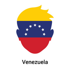 Venezuela icon vector sign and symbol isolated on white background, Venezuela logo concept