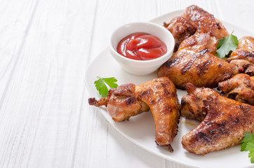 Grilled chicken wings