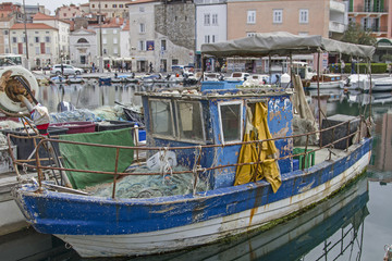 Fischkutter im Hafen von Piran