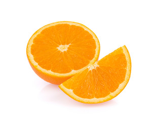 fresh orange isolated on white background