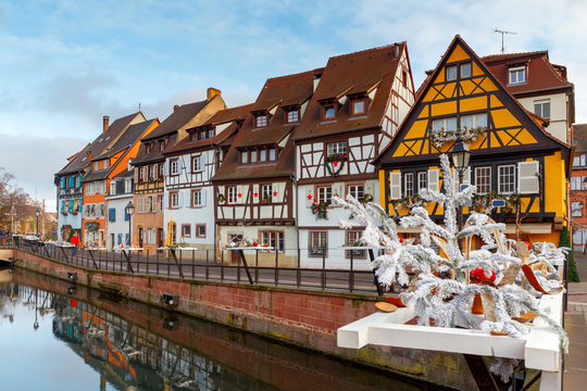Colmar. The old half-timbered houses.