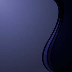 Naklejka premium Abstract dark blue waves background