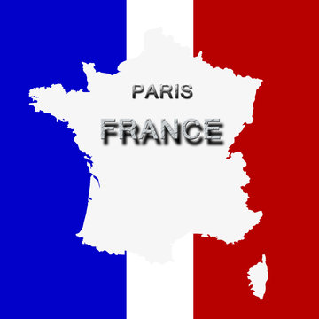 Carte de France - Sans Contour