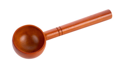 Wooden Scoop isolated on white background