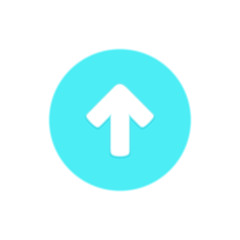 direction arrow icon isolated. Up