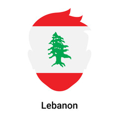 Lebanon icon vector sign and symbol isolated on white background, Lebanon logo concept