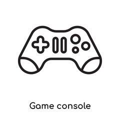 Game console icon vector sign and symbol isolated on white background, Game console logo concept