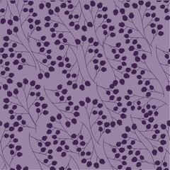 Vector illustration of autumn leaves seamless pattern. Floral organic background. Print for textile