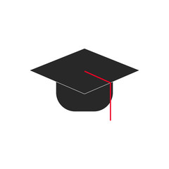 graduation cap vector icon icon for app and website, training symbols	