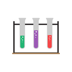 chemistry bottle vector icon icon for app and website, training symbols	