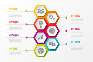 Business infograph with icons. Vector.