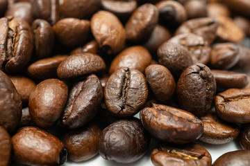 roasted coffee beans background