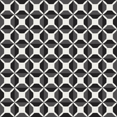 Fototapeta premium Geometric Diamond Vector Seamless Pattern. Abstract Art Deco Background. Classic Stylish Texture.