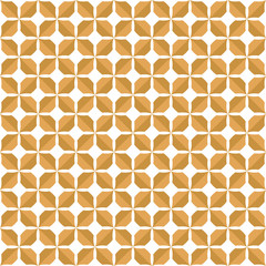 Geometric golden floral vector seamless pattern. Abstract vector texture. Art Deco Leaves background.