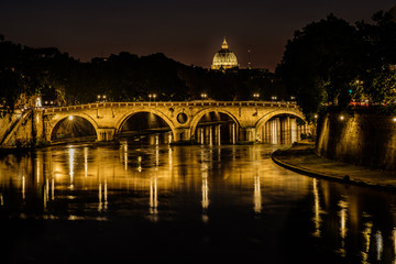 Roma, panorama notturno