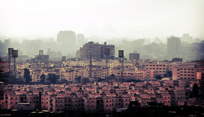 Obraz premium Cairo city scenery view 
