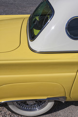 Dornbirn, Austrian, 12 June 2012: Rear detail of Ford Thunderbird vintage car