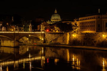 Roma, panorama notturno