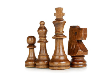 Fototapeta premium wooden chess pieces