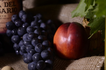 wine, bottle, glass, alcohol, grapes, drink, grape, fruit, food, white, red, green, isolated, vine,...