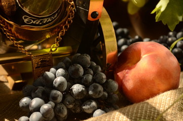 wine, bottle, glass, alcohol, grapes, drink, grape, fruit, food, white, red, green, isolated, vine,...