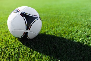 Plakat Soccer Ball on Grass