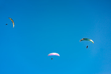 Parachutist Jumper in the sky
