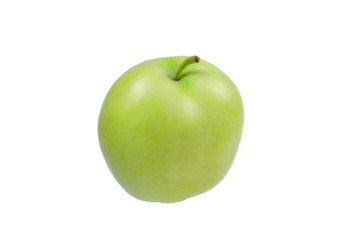 Green apple isplated on white background.