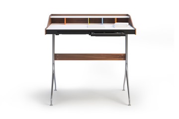 Wooden Desk. 3d render