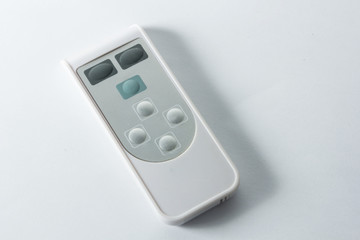 remote control on white background