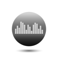 Music soundwave | Music bars icon. illustration
