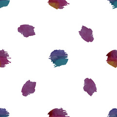 watercolor drops vector seamless pattern colorful